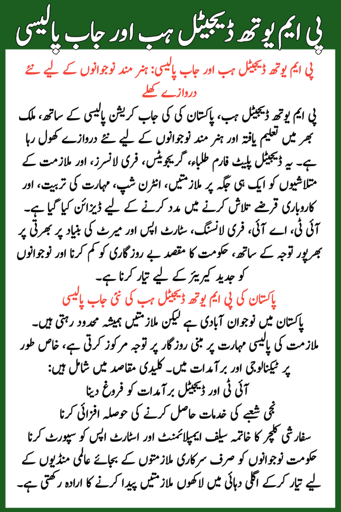 PM Youth Digital Hub